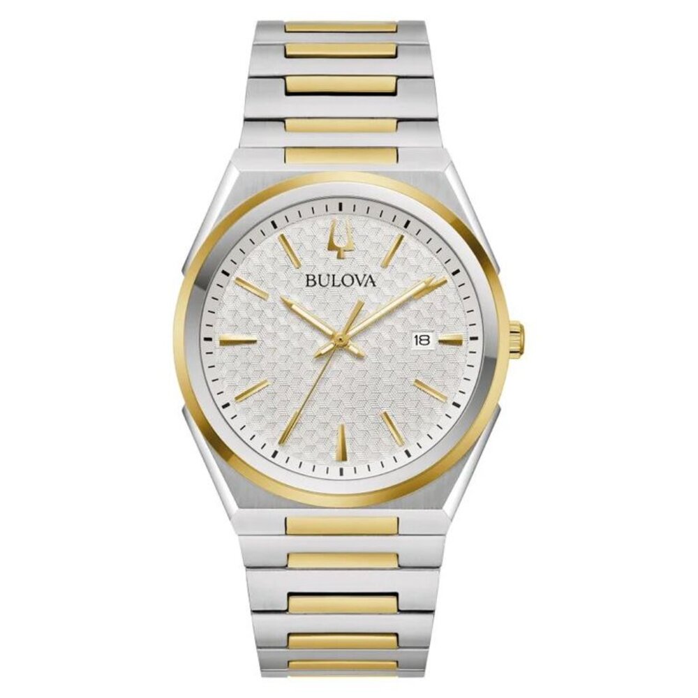 Bulova Two Tone Stainless Steel Quartz Men's Watch, 39mm